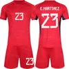 Drużyna narodowa 23 24 Argentyna bramkarz Emiliano Martinez Jerseys Soccer Set Man Kids Sergio Romero Agustin Marchesin Juan Musso Rulli Football Shirt