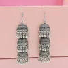 Dingle örhängen vintage kvinnors Egypten guldfärg Jhumka turkiska klockor Tassel Statement Gypsy Tribal smycken tillbehör