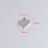 Charms Accessories Pendant Stainless Steel 5pcs 10 11mm Mirror Finish Heart Shape For Handmade Bracelet DIY Keychain/necklace