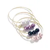 Bracelet Diamètre 7-9 CM Guam Micronésie Marshallese Hawaii Champagne Violet Noir Rose Verre Perle Homme Femme Bracelet Fermé