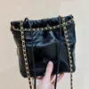 Najwyższej jakości designerskie torby luksusowe oryginalne skórzane torby krzyżowe lustro jakość makijaż makijaż mody kobiet łańcuchowa torba łańcuchowa delikatna biała torba na torbę czarną torbę z pudełkiem