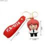 Nyckelringar Chainsaw Man Pochita Keychain Machima Day Anime Game Around the Cartoon Bag Car Small Charm Charms Christmas Gift J230427