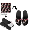 Slippers nopersonaliteit etnisch naadloos patroon vrouwen azteek tribale kunst print sandalen zomer flip flops home mode chinelos chinelos