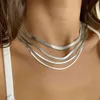 Collier de créateur de chaîne en argent doré, bijoux de créateur, corde, chaîne cubaine pour hommes, chaîne à maillons cubains, collier en acier inoxydable pour hommes et femmes, style classique, fiançailles20