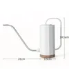 Pulvérisateurs 1000ml plante arrosoir en acier inoxydable bouche incurvée fleurs arrosoir ménage Portable multi-fonction bonsaï jardin outil 231127