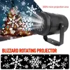 Projecteur de flocon de neige rotatif à LED Grandes décorations pour la maison de Noël Neige Grande et petite sensation Décoration de Noël Lumière Décor appliques murales