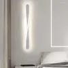 Duvar lambaları Nordic LED lamba Yatak Odası Başucu Oturma Odası Merdivenleri Modern Spiral Sconce Ev Dekorasyon Aydınlatma Fikstür Parlak