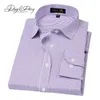 Herrenhemden DAVYDAISY Hochwertiges formelles Hemd Herren Herbst Slim Fit Social Solid Striped Dress Business Herren Langarmshirts 4XL DS-130 P230427