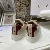 Luxury Brand Sneakers Shoes Designer Sneaker Floral Brocade Genuine Leather Women Shoe by bagshoe