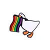 Acessórios dos desenhos animados Orgulho Bandeira Esmalte Pins Personalizado Amor É Ele Broches Lgbt Lapela Emblemas Gatos Sapo Ganso Jóias Presente Para Crianças Frie Dhu5S