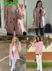 Dameskostuums Blazers TMODA Dames losse blazer met dubbele rij knopen Office Lady Losse klassieke jas Basic colbert Dames Chic Uitloper Outfit 231127