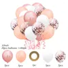 Party Decoration Rose Gold Happy Birthday Letter Foil Ballonger Vuxna Kvinna Dekorationer Baby Kids Girl Helium Air Latex Ballon Supplies