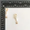 매달린 귀걸이 사랑스러운 귀여운 금색 Godern Starfish Irregular Pearl Strand Drop For Women Girl 현대 스타일리쉬 귀 주얼리