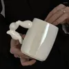 Tazze Tazza da caffè in ceramica creativa Maniglia adorabile Succo di latte Tazza di cacao Resistente al calore Colazione Farina d'avena Coppia regalo di compleanno