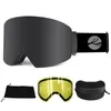 Gogle narciarskie Lille mężczyzn kobiety podwójne warstwy maska ​​snowboardowa okulary antyfog OTG UV400 Motorcycle Snowmobile okulary 231127