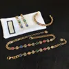 Set di braccialetti e orecchini con collana dal design di lusso superiore per donna, fornitura di gioielli di moda con gemme tempestate di diamanti