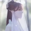 Foulards chinois style ancien Hanfu accessoires masque écharpe femmes voile scène danse mince fête demi-visage couvrant la performance