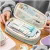 Pencil Cases Wholesale Cute Foldable Pencil Case Large Capacity Bag Pen Holder Stationery Desk Organizer Kawaii School Supplies For St Ote2X