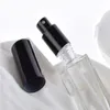 5 ml 1/6oz lång smal parfym Atomizer Square Form tom påfyllningsbara klara glas sprayflaskor resesprutor xmdag