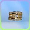 Vintage Gold Ring sets 925 sterling silver Engagement Wedding band Rings for Women men Jewelry Y2111153073964