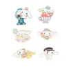 Acessórios dos desenhos animados Kuromi Cupcake Friends Broche Bonito Anime Filmes Jogos Hard Esmalte Pins Coletar Metal Mochila Chapéu Saco Colar Lapela Dhstd