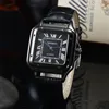 Polshorloges Black Classic Square Original Brand Mens Watches Fashion Watch Automatische datum Sportklok Relogio Masculino