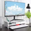 Hooks Creative Desktop Computer Keyboard Storage Holders Drawer Stationery Pen Books Sundries Shelf Home Office Accessories Supplies