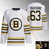 CUSTOM Brad Marchand Bruins 100th Centennial Jersey Milan Lucic Linus Ullmark Patrice Bergeron Jeremy Swayman David PastrnakJake DeBrusk Cha