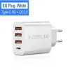 PD20W AC Mobile Phones Quick Charging USB Wall Charger UK US EU QC USB and PD typec Home Charger Adapter ZZ