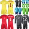 National Team Men Youth Belgien Soccer målvakt 13 Koen Casteels Jersey Set 23-24 Lång ärm GK Matz Sels 1 Thibaut Courtois 12 Simon Mignolet Football Shirt Kits