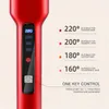 Hair Straighteners 2 In 1 Professional Negative Ion Straightener Brush Curling Comb With Lcd Display Tool Electric Styling 231128