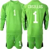국가 대표팀 남자 스페인 골키퍼 David de Gea Jersey Soccer Set 23-24 Long Sleeve Unai Simon Iker Casillas Reina Kepa Arrizabalaga David Raya 축구 셔츠