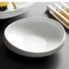 Borden 6-10 inch witte keramische plaat huishoudelijke gerechten Europese stijl El Western speciaal restaurant Speciaal gevormd servies