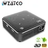 Projektory WZATCO T11 Wbudowany bateria przenośna Smart DLP 3D Projektor Android 9.0 Wsparcie Full HD 1080p 4K WiFi Beamer Mini Projector Q231128