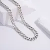 Spot Wholesale Fashion Jewelry 925 Silver Cuban Chain 6mm Miami Necklace 14k 18k 24k Gold Hip Hop Punk Party Gift