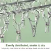 Hangers Laundry Stainless Steel With 36 Pegs Foldable Drip Hanger Socks Drying Rack Underwear Baby Clothes Anti Fall Non Slip Windproof