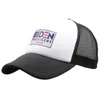 قبعات الكرة جو بايدن للولايات المتحدة الأمريكية الرئيس 2023 رجال البيسبول للنساء رسائل العلم مطرزة على القبعة القابلة للتعديل قبعة السائق الهيب هوب هوب