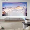 Projektörler Everycom L8A L8W LED Projektör Full HD Ev Sineması Sineması 6000 Lümen Projektörleri WiFi Android Taşınabilir Beamer Mini Akıllı TV Q231128