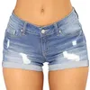 Women's Shorts Summer Denim Women High Waisted Plus Size Ripped Stretchy Jean Women's