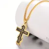 Naszyjniki wiszące stal nierdzewna Biblia Pismo Święte Jezus Krzyż Naszyjnik Kobiety Mężczyzn punkowy biżuteria Prezenty de acero inoxida vintage