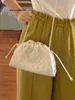 Bolsa feminina botteg venet bolsa nuvem tecido couro genuíno mini portátil feminino um ombro diagonal straddle bolsa picante menina