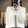 Maternity Tops Tees 100% Mink Fleece Sweater Women's Stand Up Collar Colored Top Pullover Spring And Autumn New Korean Fashion Tight And Warm FitL231128