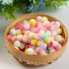 Colorful High-elastic Two-color Craft Pom Poms, Christmas Fuzzy Pompom Puff Balls, Small Pom Pom Balls for DIY Arts, Crafts Projects, Christmas Home Decorations
