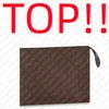Clutch Bags TOP. M46037 POCHE TOILETTE NM Designer Toiletry Bag Pouch Handbag Purse Hobo Satchel Evening Bucket Smartphone Bag Pochette Accesoires Wallet