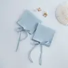 50 stcs Microvezel Wedding Gefoort Party Geschenktas Lichtblauw sieradenpakket Pak voor kettingringen oorbellen broche suede Jewellry verpakking envelop tas met touw