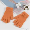 Mitaines pour enfants Gants tricotés épais pour enfants Nouvelle mode Gants d'hiver chauds et confortables pour enfants Mitaines extensibles pour garçons et filles Accessoires pour nourrissons R231128