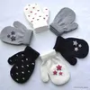 Children's Mittens Children's Winter Warm and Comfortable Bag Finger Gloves Baby Offset Cute Pattern Baby Gloves