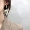Boucles d'oreilles pendantes GorGor femmes cuivre Materia motif irrégulier rond lisse simplicité élégant anniversaire bijoux DKE-96903