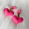 Boucles d'Oreilles Acrylique Chaîne d'Amour Coeur étranger Doux Dames Tempérament Style de Vacances