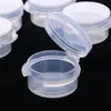 Plastic Cosmetic Jar 5g Empty Clear Case with Snap Lids Portable Mini Storage Box Makeup Jar Sample Bottle Sealing Pot Cosmetic Contain Qmll